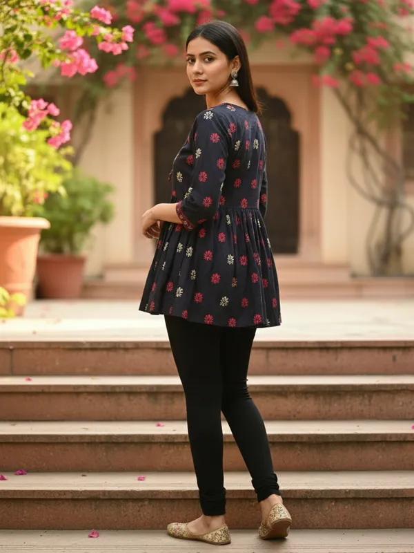 ETZIN__Party_Printed_Women_Black_Top