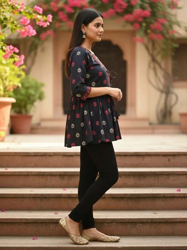 ETZIN__Party_Printed_Women_Black_Top