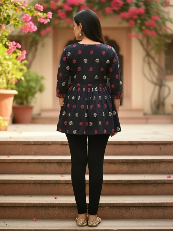 ETZIN__Party_Printed_Women_Black_Top