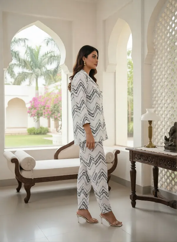 Etzin_Women_Printed_White_Top_&_Pyjama_Set