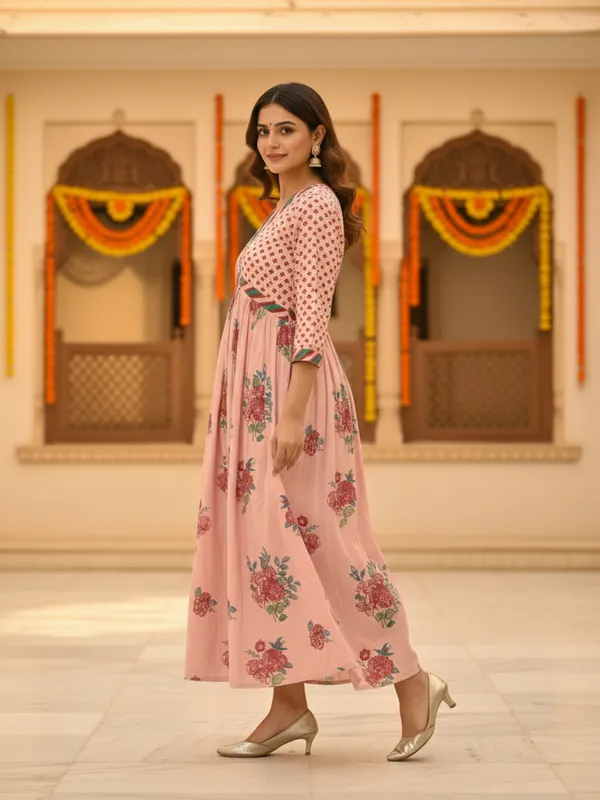 Etzin_Women_A-line_Pink_Midi/Calf_Length_Dress_()