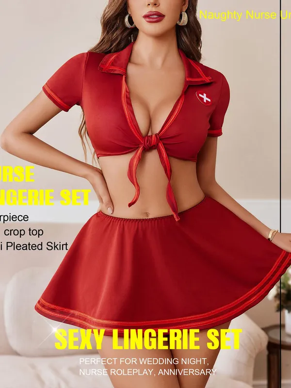 Roleplay_Costume_Sexy_Nurse_Lingerie_for_Women_Lingerie_Set_Nurse_Cosplay_Outfits_with_Tie_Top_and_Mini_Pleated_Skirt_Set