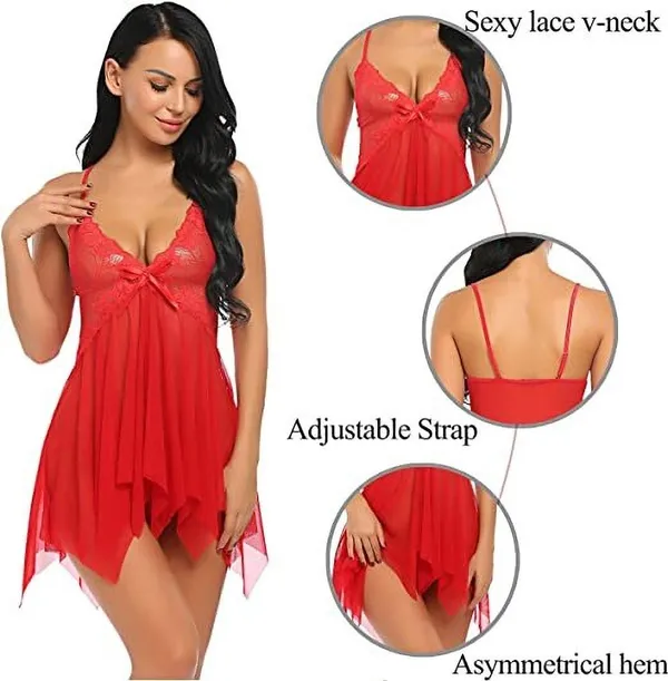 Red_Net_Self_Design_Babydoll_For_Women