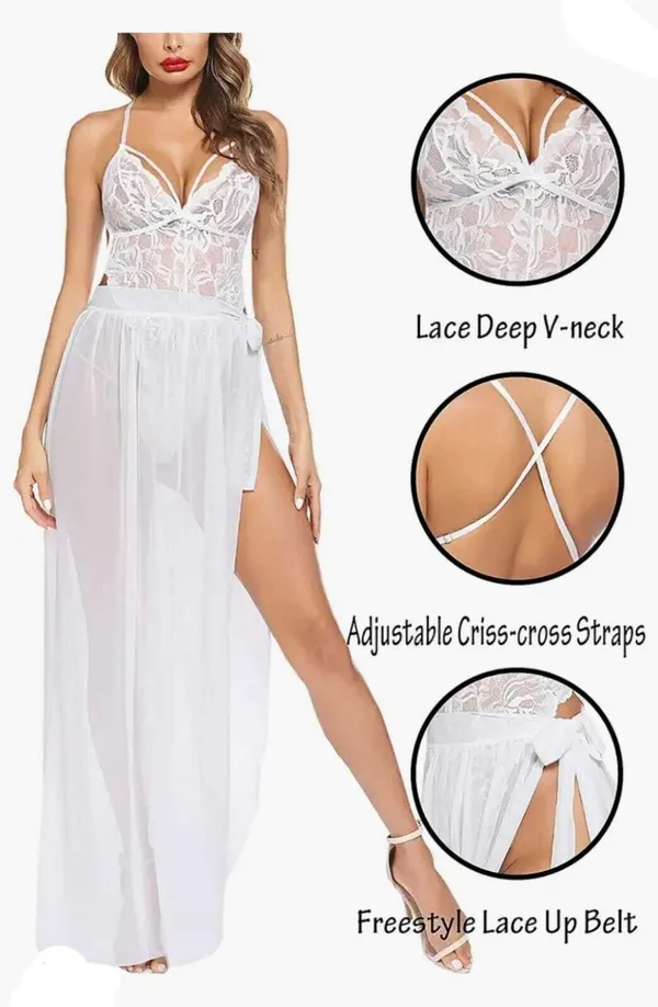Pink_Net_Self_Design_Babydoll_For_Women