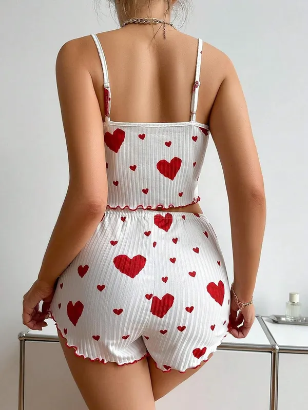 Women_Cami_Pajama_Set_Sleepwear_Lace_Trim_Short_PJ_Set_with_Shorts_Women's_Sexy_Silk_Pajamas_Sets_Cami_Shorts_Sets