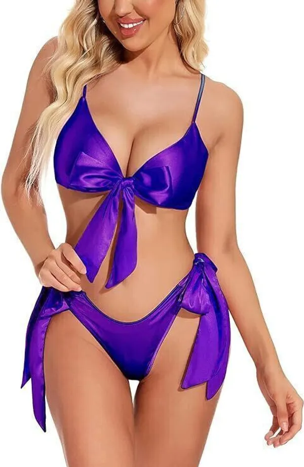 Purple_Silk_Blend_Satin_Blend_Self_Design_Babydoll_For_Women