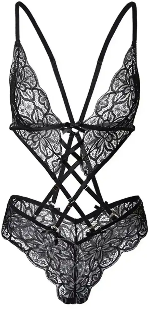 Black_Polyester_Self_Design_Babydoll_For_Women