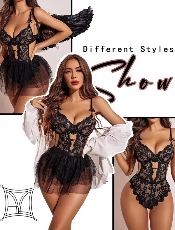 Black_Polyester_Self_Design_Babydoll_For_Women