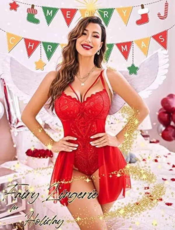 Red_Net_Self_Design_Babydoll_For_Women