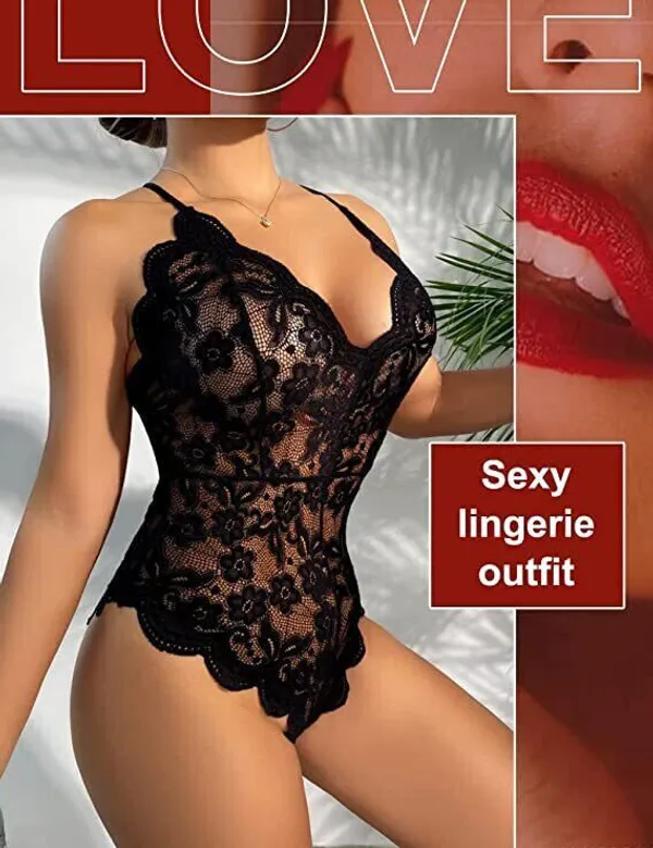 Black_Net_Self_Design_Babydoll_For_Women