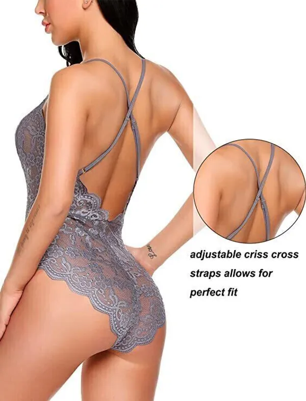 Grey_Net_Self_Design_Babydoll_For_Women