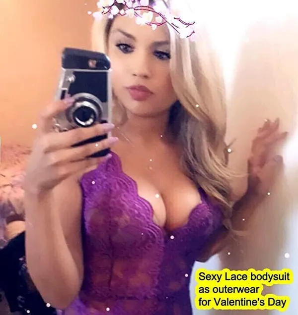 Purple_Net_Self_Design_Babydoll_For_Women
