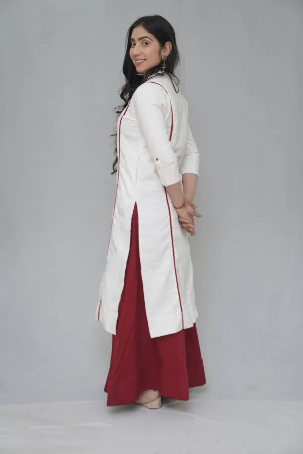 White_&_Red_Hakuba_Cotton_Kurta_And_Palazzo_Set_For_Women