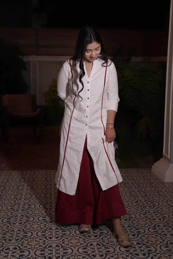 White_&_Red_Hakuba_Cotton_Kurta_And_Palazzo_Set_For_Women