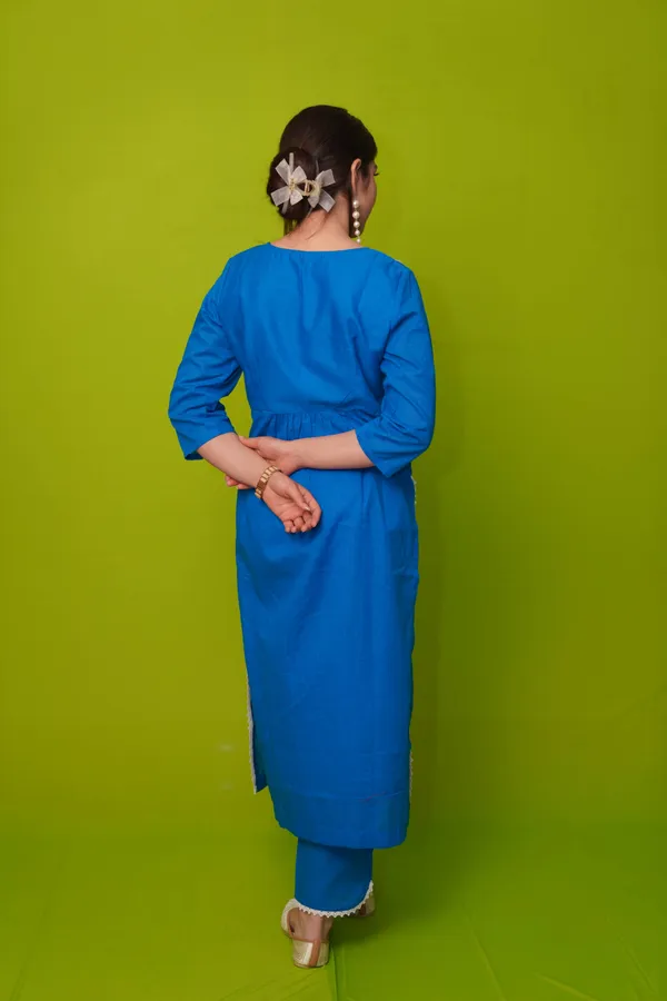 Blue_Cotton_Kurta_Set_For_Women