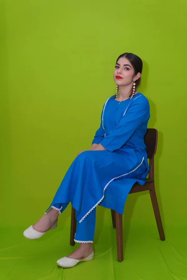 Blue_Cotton_Kurta_Set_For_Women