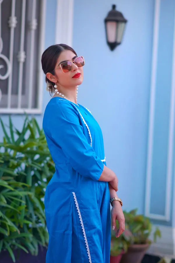 Blue_Cotton_Kurta_Set_For_Women