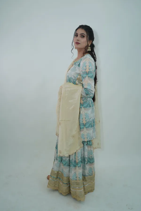 Multicolour_Elegant_Design_Crape_Garara_Suit_Set_For_Women