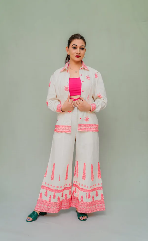 Multicolour_Kora_Cotton_Co-Ord_Set_For_Women