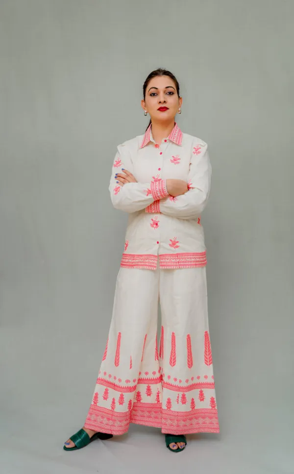 Multicolour_Kora_Cotton_Co-Ord_Set_For_Women