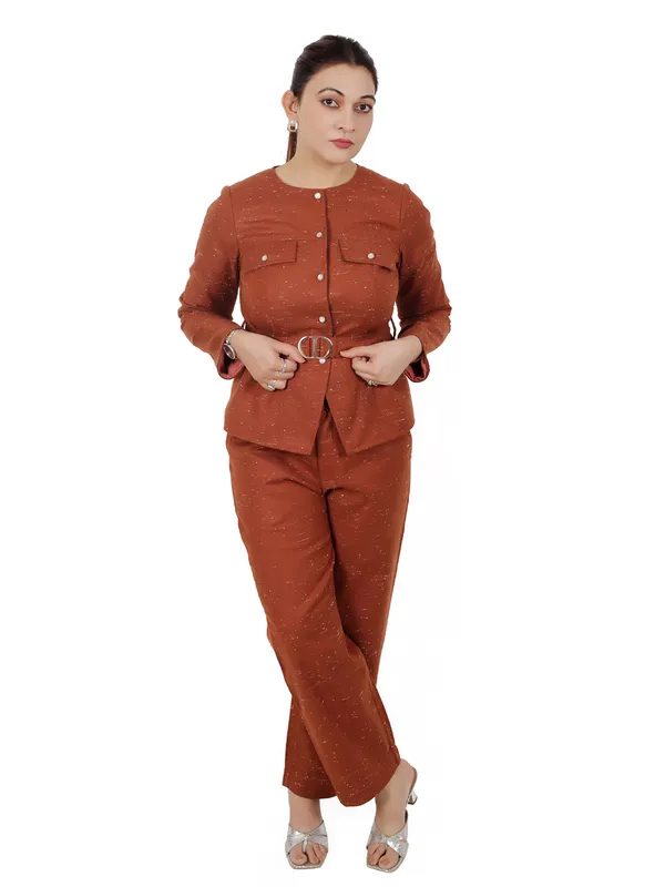 Rust_Pure_Wool_Co-Ord_Set_For_Women