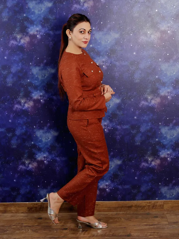 Rust_Pure_Wool_Co-Ord_Set_For_Women