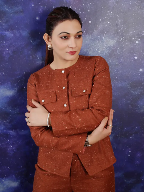 Rust_Pure_Wool_Co-Ord_Set_For_Women