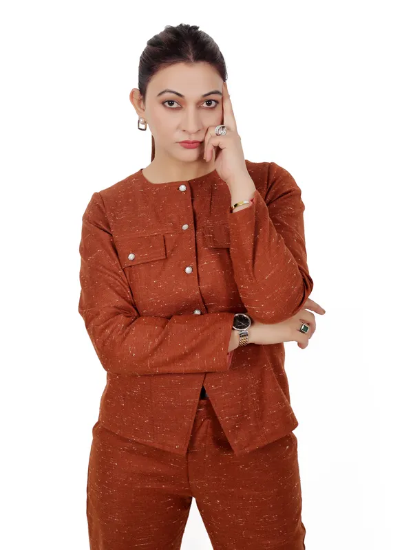 Rust_Pure_Wool_Co-Ord_Set_For_Women