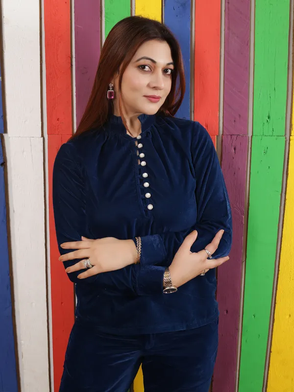 Blue_Velvet_Co-Ord_Set_For_Women