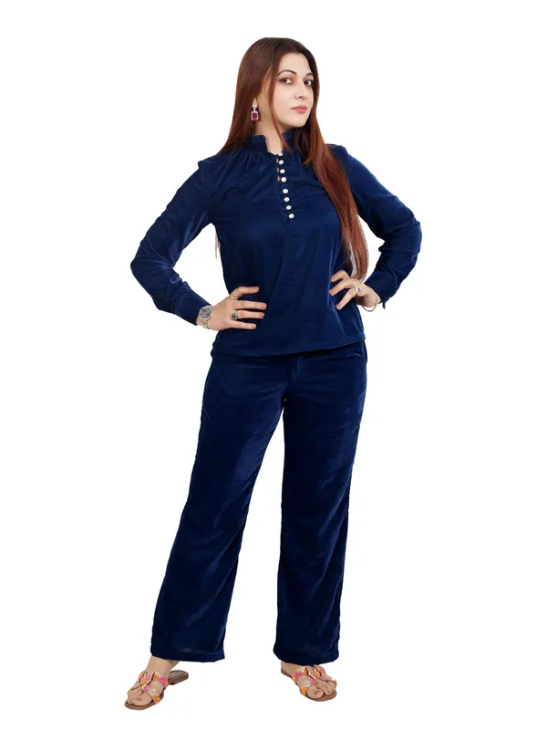 Blue_Velvet_Co-Ord_Set_For_Women