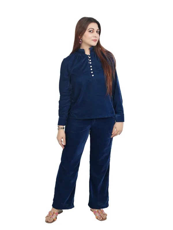 Blue_Velvet_Co-Ord_Set_For_Women