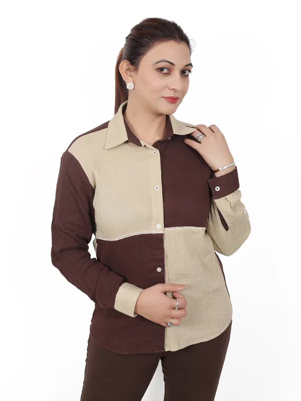 Chocolate_Brown_Shirt_For_Women