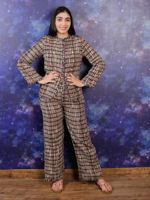 Black_Shimmer_Tweed_Blazer_Set_For_Women