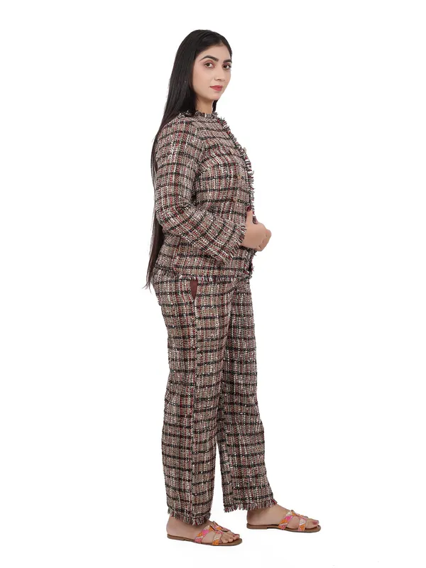 Black_Shimmer_Tweed_Blazer_Set_For_Women