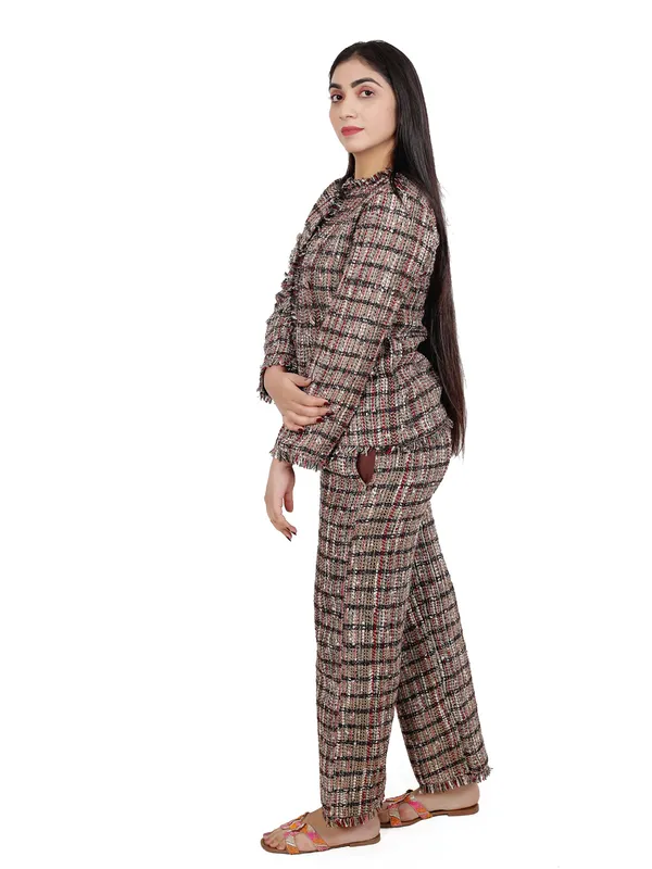 Black_Shimmer_Tweed_Blazer_Set_For_Women