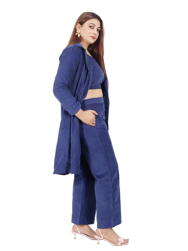 Blue_Co-Ord_Set_With_Jacket_For_Women
