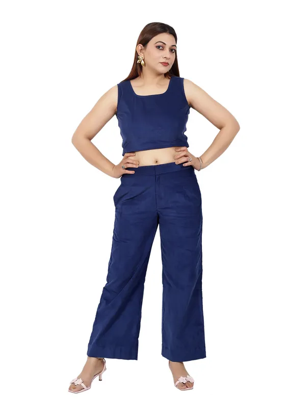 Blue_Co-Ord_Set_With_Jacket_For_Women