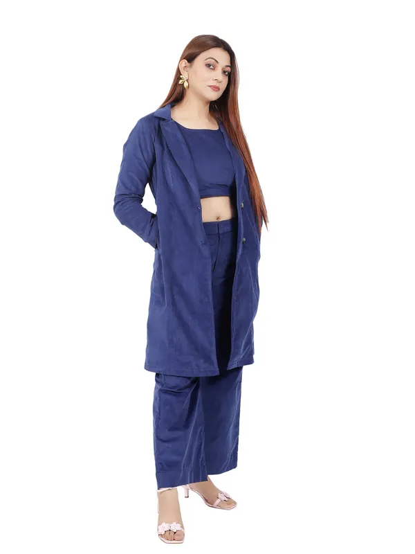 Blue_Co-Ord_Set_With_Jacket_For_Women