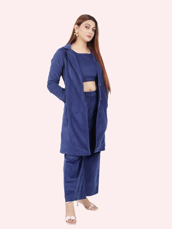 Blue_Co-Ord_Set_With_Jacket_For_Women