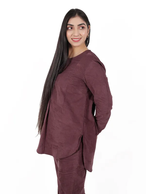 Wine_Co-Ord_Set_For_Women