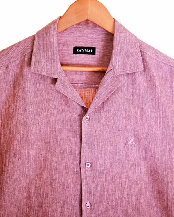 Deep_Teal_&_Dusty_Mauve_Linen_Blend_Slub_Shirt_For_Men_(Pack_of_2)