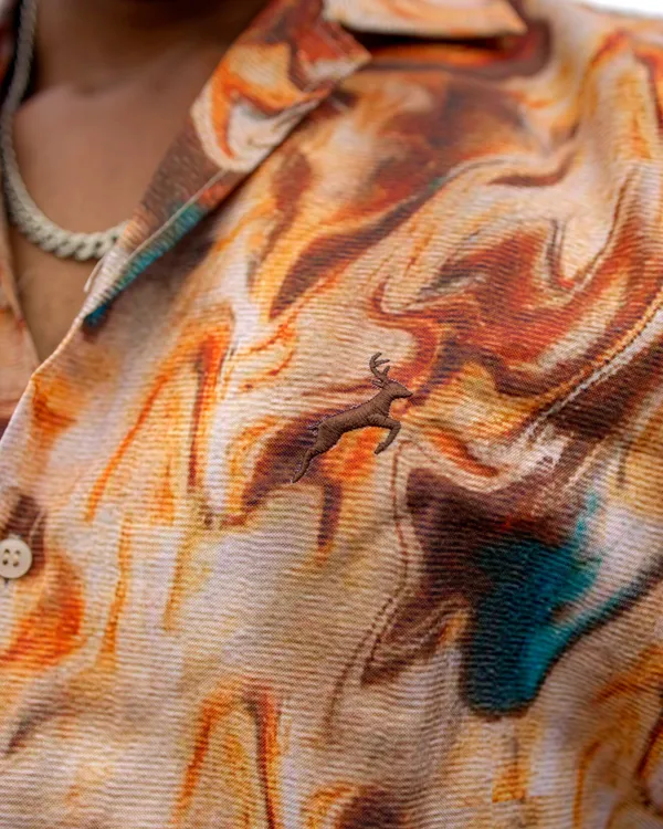 Gold__&_Blue_Premium_Printed_Rayon_Shirt_For_Men_(Pack_Of_2)