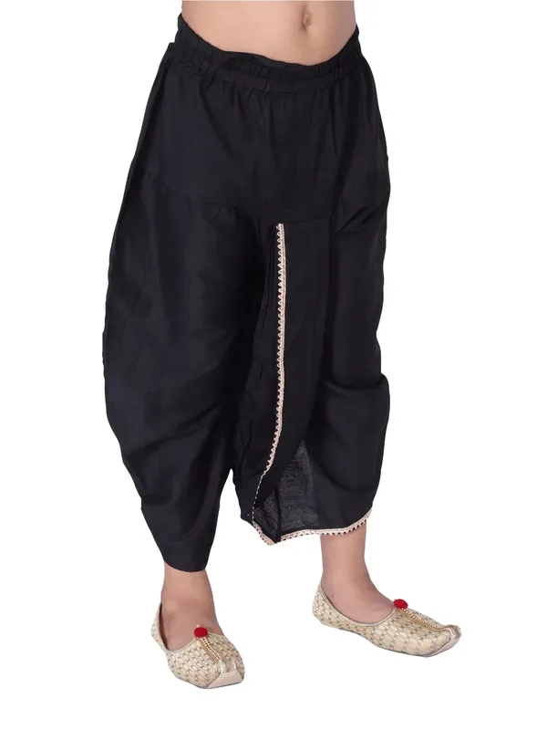 Light_&_Beige_Cotton_Regular_Plain_Dhoti_For_Kids