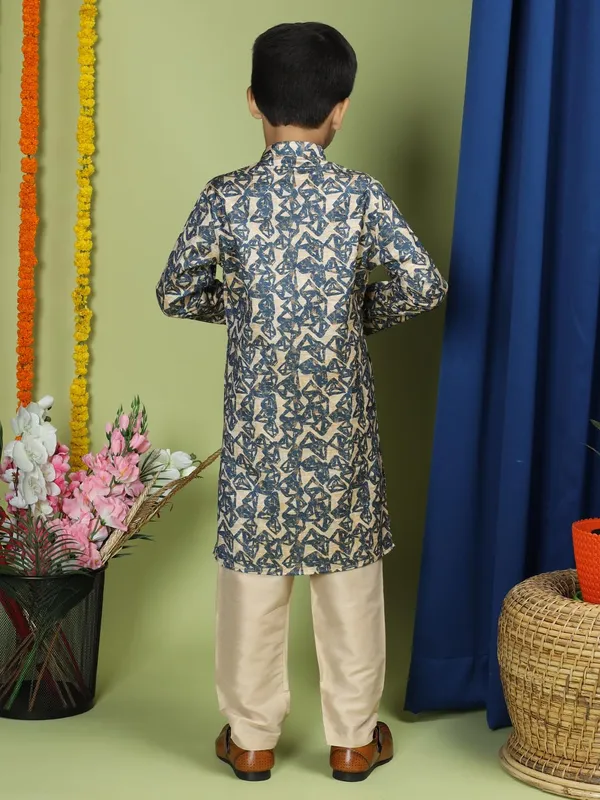 Blue_Cotton_Full_Sleeve_Regular_Fit_Printed_Blue_Kurta_For_Boy