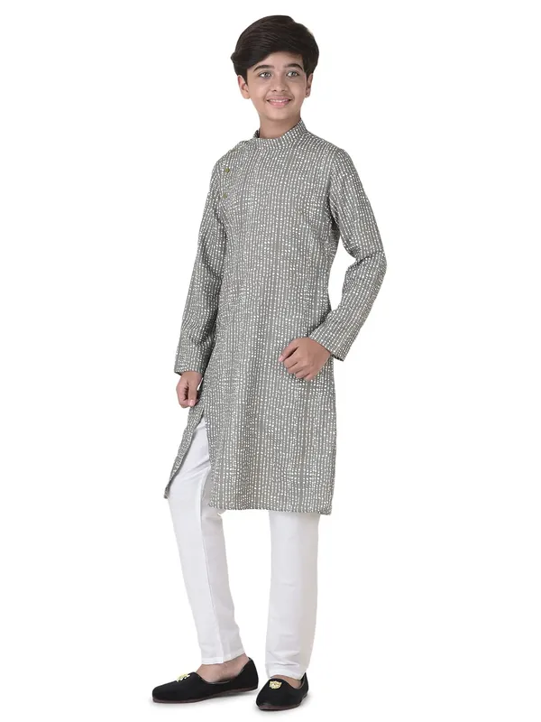 Green_Cotton_Full_Sleeve_Regular_Printed_Kurta_For_Kids