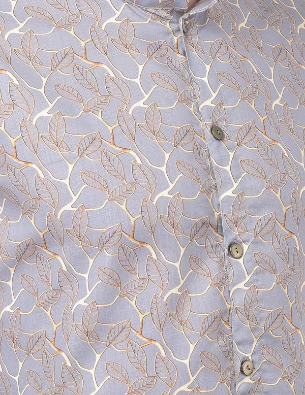 Grey_Cotton_Grey_Full_Sleeve_Regular_Printed_Kurta_For_Men