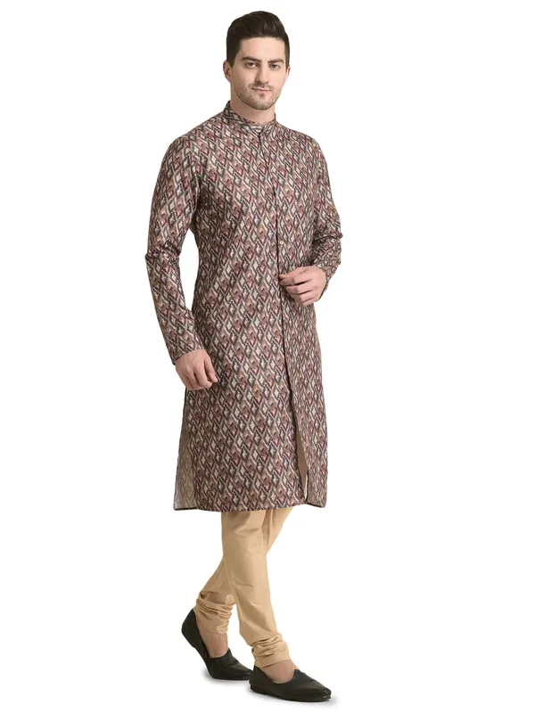 Multicolour_Cotton_Multicolour_Full_Sleeve_Regular_Fit_Printed_Kurta_For_Men