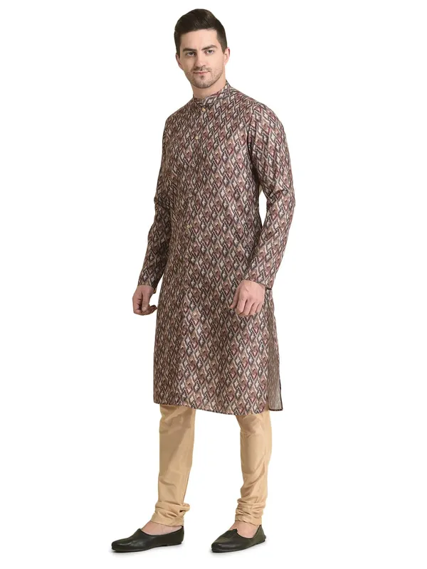 Multicolour_Cotton_Multicolour_Full_Sleeve_Regular_Fit_Printed_Kurta_For_Men