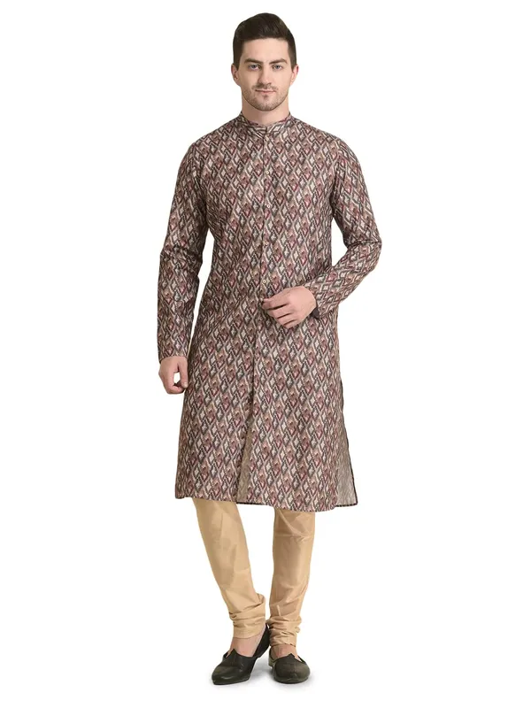 Multicolour_Cotton_Multicolour_Full_Sleeve_Regular_Fit_Printed_Kurta_For_Men