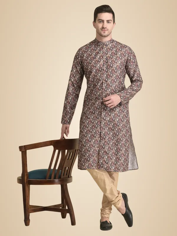 Multicolour_Cotton_Multicolour_Full_Sleeve_Regular_Fit_Printed_Kurta_For_Men